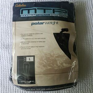 Cabela's MTP Polar Weight Fleece Women's Large Base Layer Pants Black